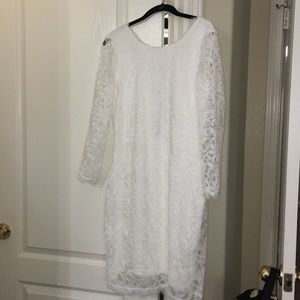 White lace dress